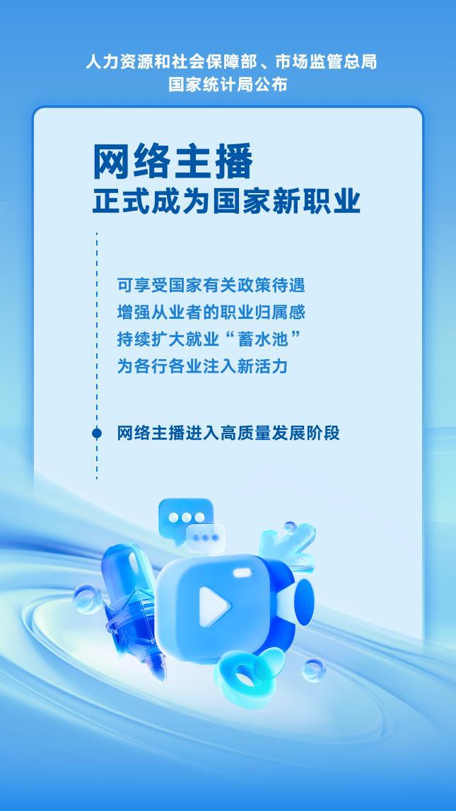 拉动就业、催生新业态网络主播正式进入国家职业分类(图1)