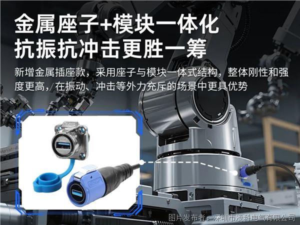 工业机器人连接器选型指南：凌科LP20系列如何解决振动防护与高速传输难题？(图4)